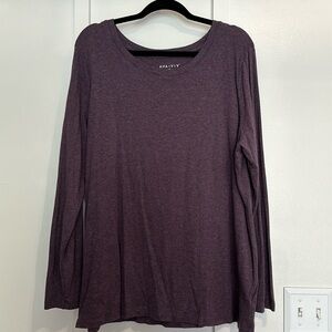 Purple Ava & Viv Long Sleeve Top